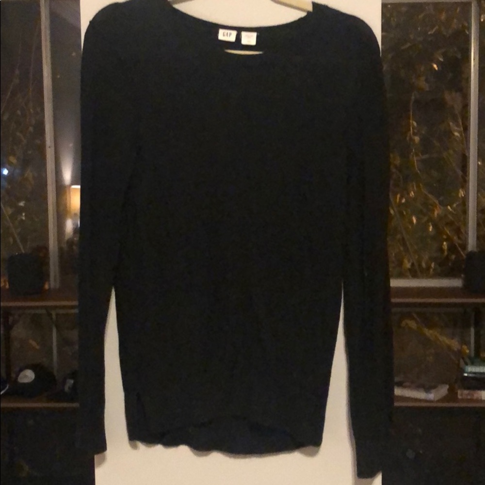 Black Merino Wool Sweater